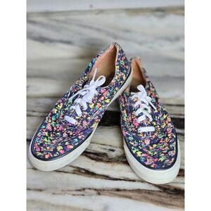 Sperry Top-Sider CVO Womens 7M Navy Multi-Color Paint Splatter Canvas Sneakers